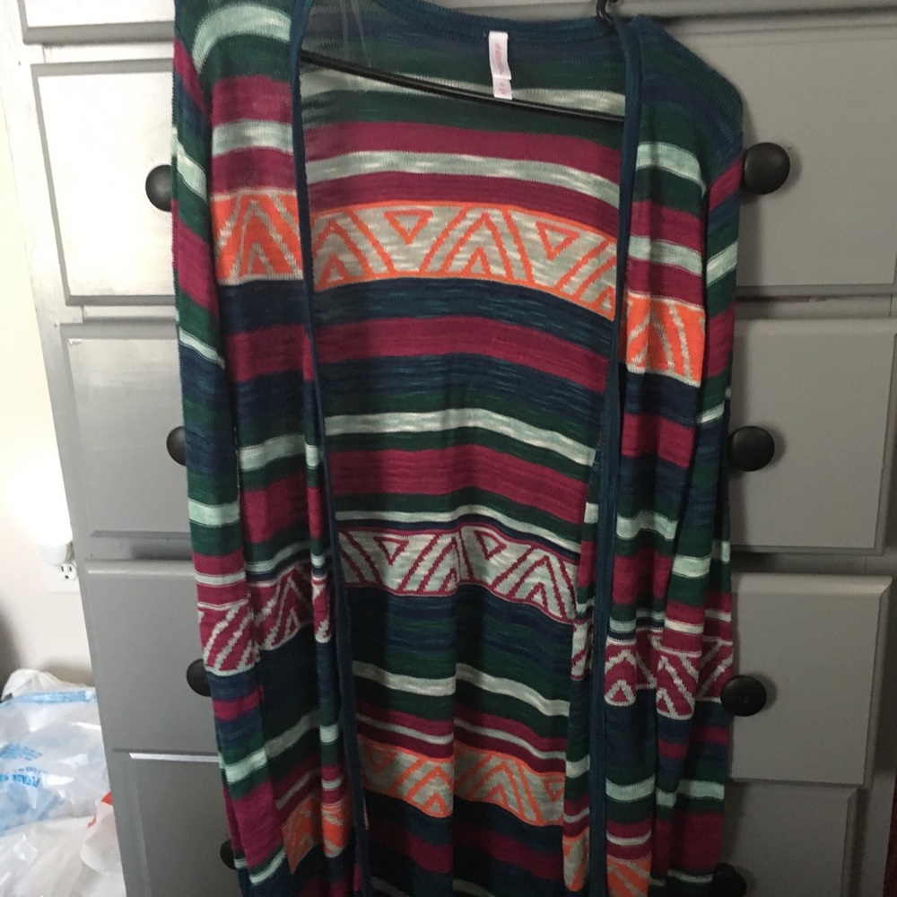 Multi colored cardigan